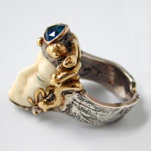 David Hensel sculptural ring 1998