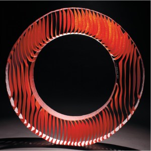 Ring of Fire. Glass Sculpture by Colin Reid