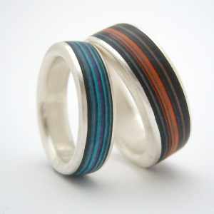 Paper and silver rings by Clara Breen