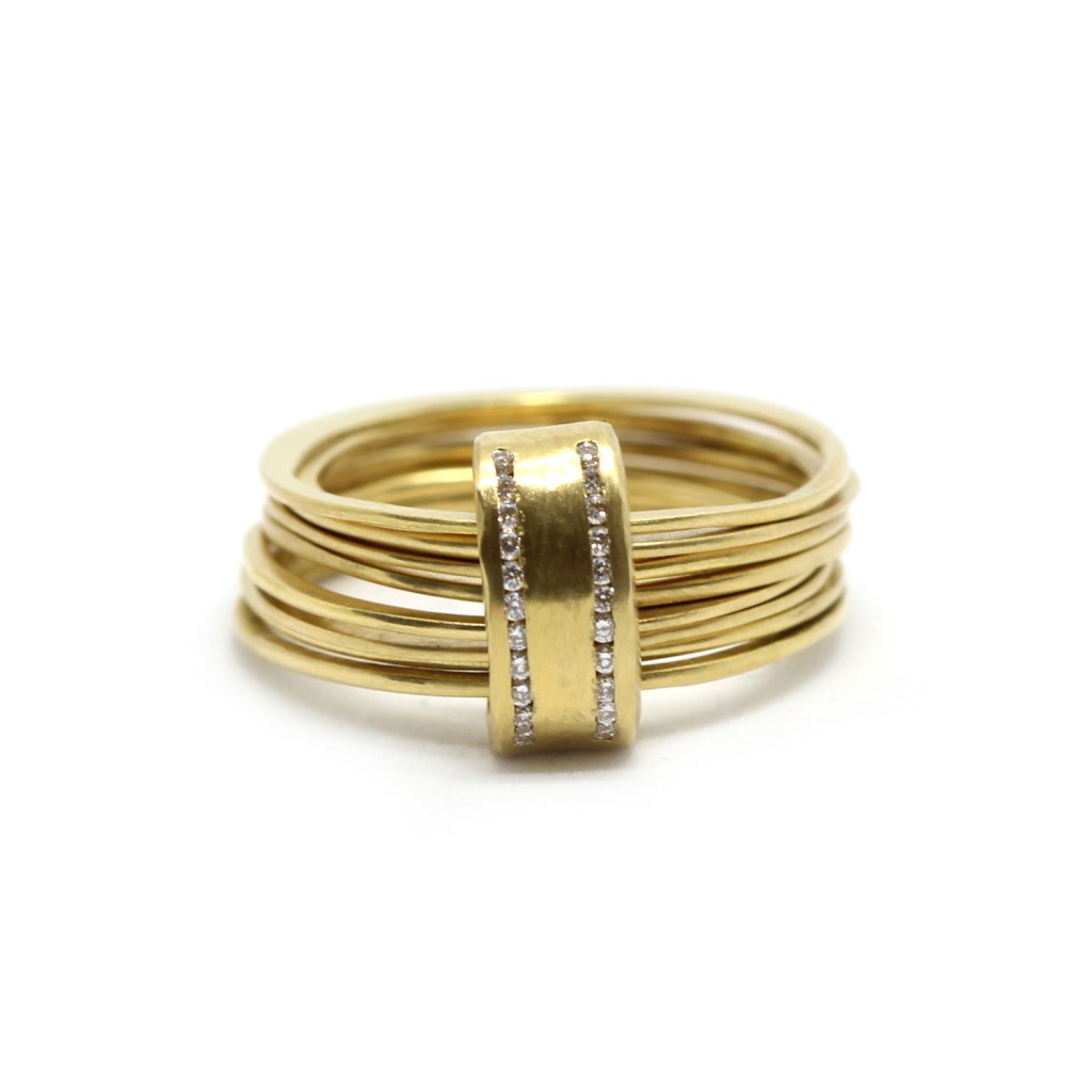 Catherine Tutt Gold Mutli band nugget ring - Dazzle Invites Lovedazzle