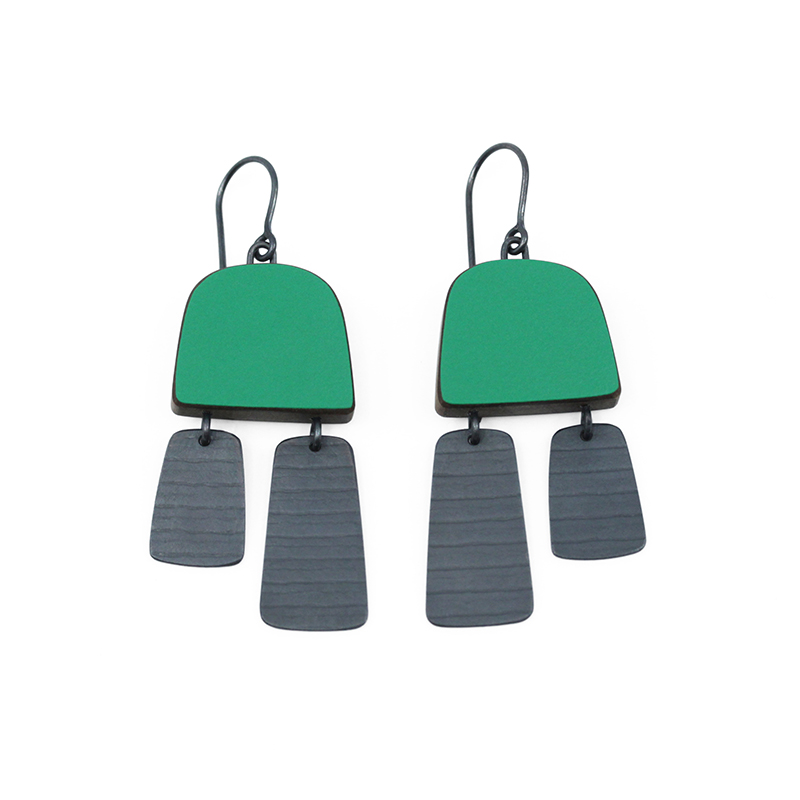Emily Kidson - Grass Green Earrings
