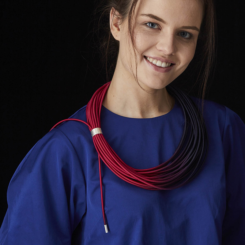 Gilly Langton - Plum Ombre necklace