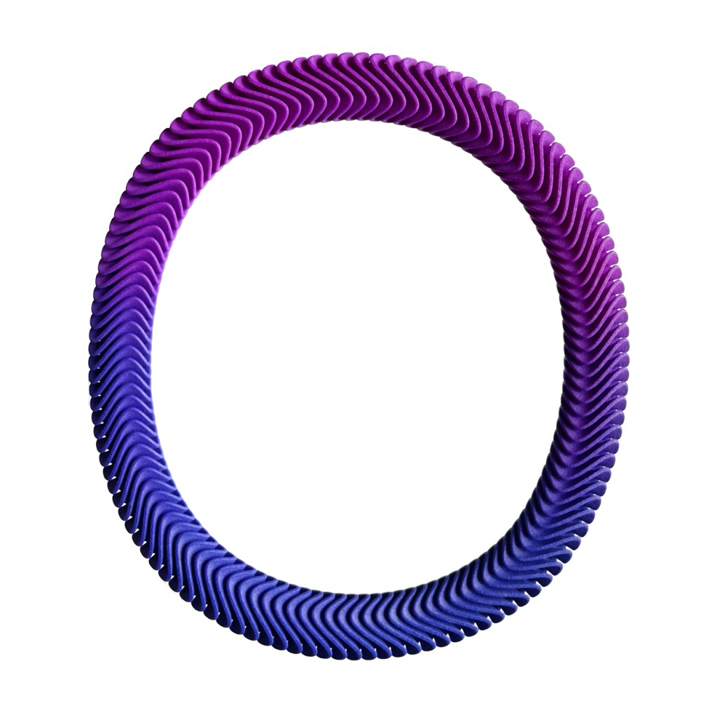 Lynne MacLachlan - Wave Collar Necklace purple