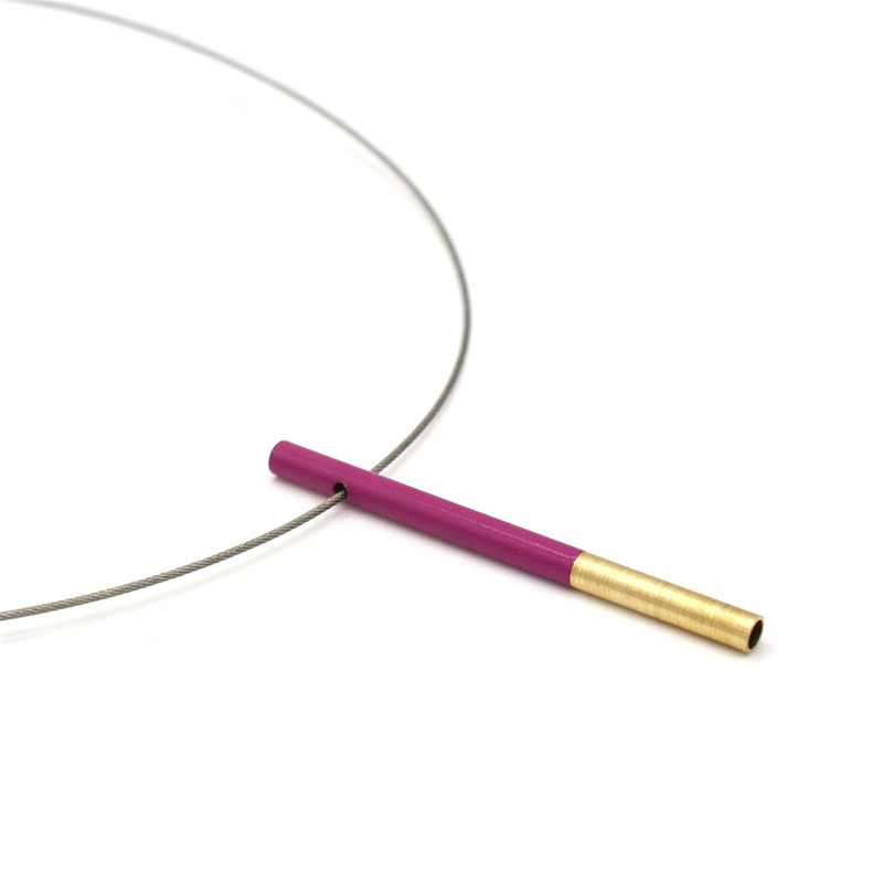 Magenta Horizon Necklace by Rosina Beech